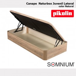 Canape abatible juvenil lateral Naturbox de Pikolin natural