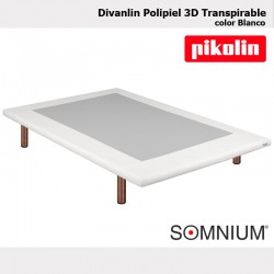 Divanlin modelo polipiel 3d transpirable de Pikolin blanco