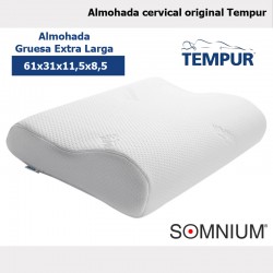 Almohada Original cervical Gruesa Extra Larga de Tempur