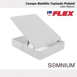 Canape de Flex modelo Tapizado Polipiel blanco abierto